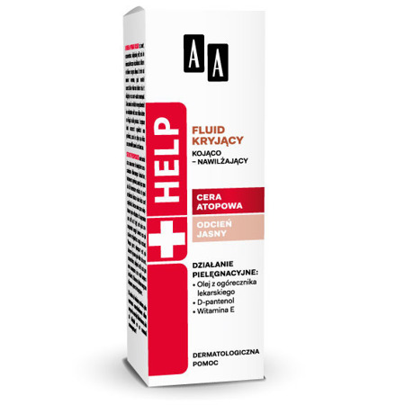 AA HELP Concealing Soothing-moisturizing Fluid for Atopic Skin Light Shade 30ml