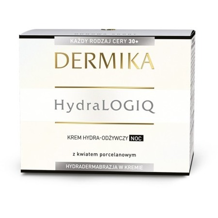 Dermika HydraLOGIQ 30+ Hydra-Nourishing Night Cream Porcelain Flower 50ml