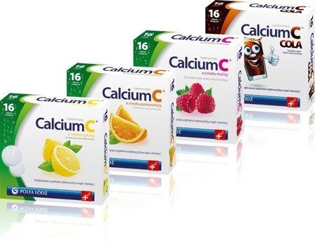 Dietary Supplement Calcium C Raspberry Flavor 16 effervescent tabs.