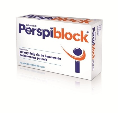 Dietary Supplement Perspiblock against Excessive Sweating 30tabs.