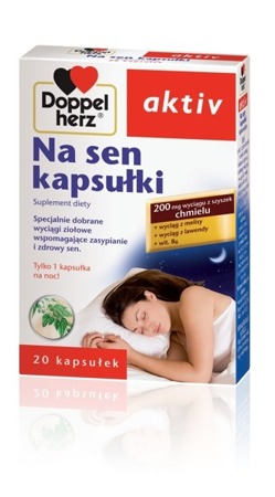 Doppelherz AKTIV THE DREAM 20 CAPS. Facilitates sleep and relaxes.