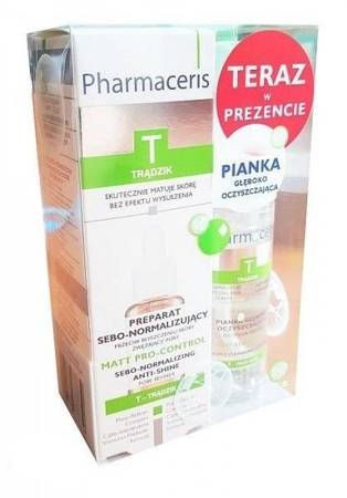 Pharmaceris T Sebo-Normalizing Anti-shine Pro-Control 50ml + Cleansing Foam 30ml