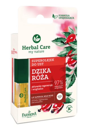 Farmona Herbal Care Nawilżający Super Olejek do Ust Dzika Róża 5ml