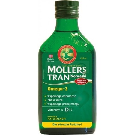 Mollers Tran Norweski z Dorsza o Aromacie Naturalnym 250 ml