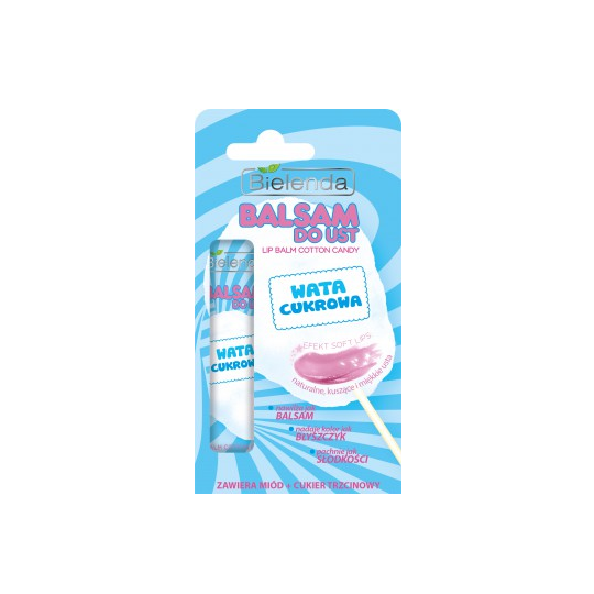 Bielenda Lip Balm Cotton Candy 10g COSMETICS \ LIP CARE \ LIP BALMS