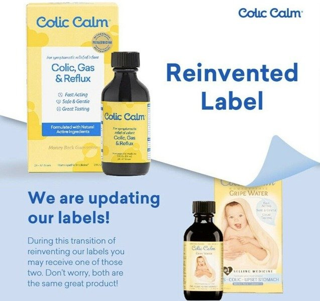 Colic Calm Baby Gas Colic Upset Stomach Na Gazy Kolke Czkawke Bóle