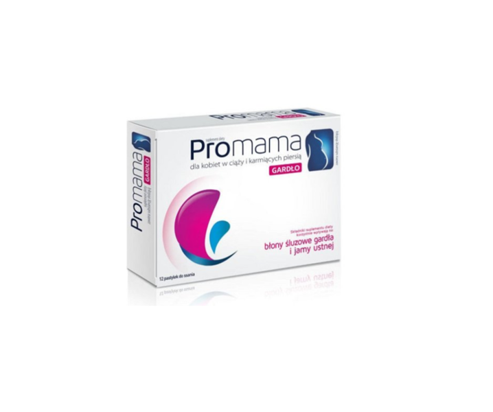 Dietary Supplement Promama Sore Throat 12 lozenges for pregnant and breastfeeding women