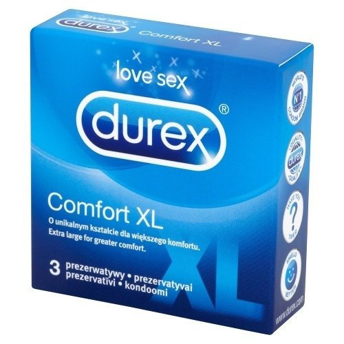 Durex Comfort XL Condoms 3pcs. COSMETICS \ ACCESSORIES