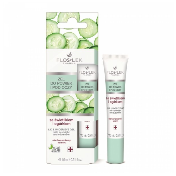 FLOSLEK GEL WITH SKYLIGHT AND CUCUMBER FOR EYELID AND EYES 15ML