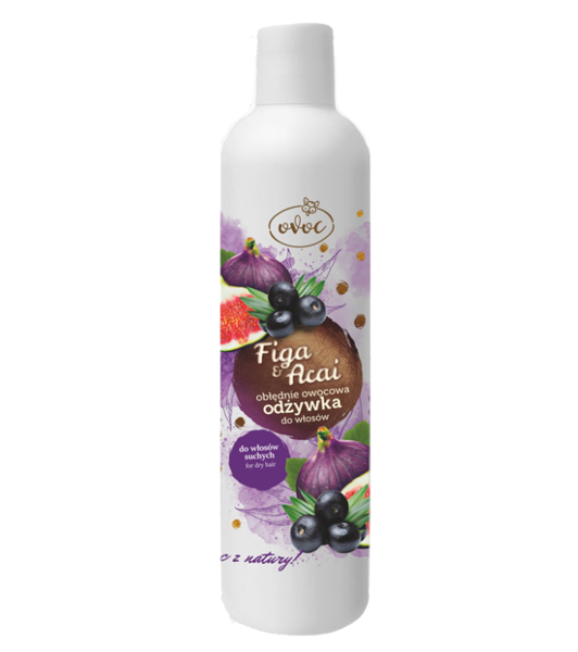 Hair conditioner for dry hair FIGA AND BERRY ACAI 300 ml COSMETICS \ VEGETABLE COSMETICS
