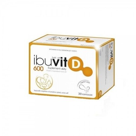 Dietary Supplement Ibuvit D 600IU  30caps.