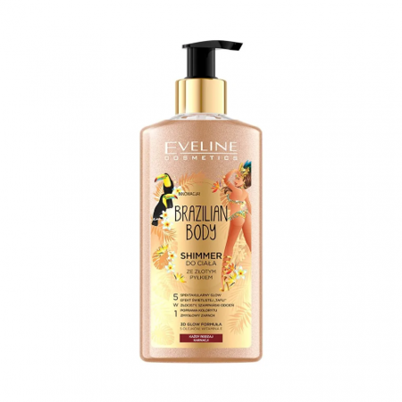Eveline Brazilian Body Shimmer for Body with Gold Dust for All Skin Types 150ml