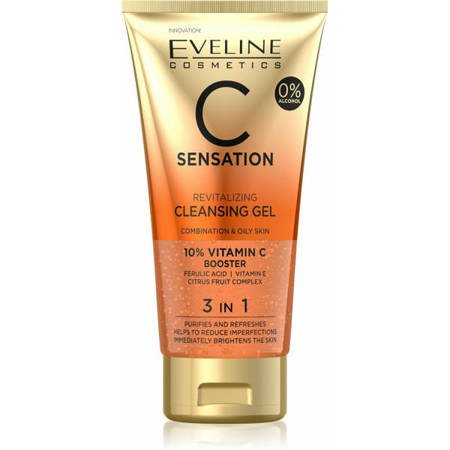 Eveline Sensation Cleansing Face Gel With Vitamin C 150ml