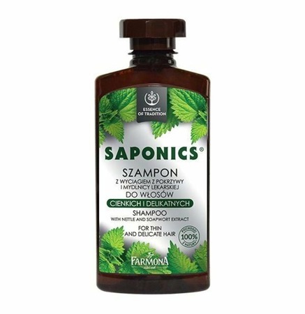 Farmona Saponics Shampoo with Nettle and Saponaria Officinalis Extracts 330ml