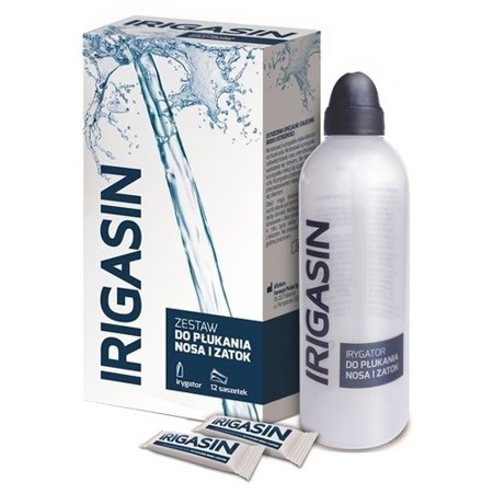 Irigasin Cleansing Set for Nose and Sinuses + Irrigator 12sachets