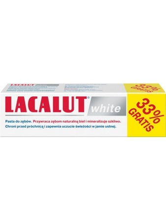 LACALUT WHITE PASTA DO ZĘBÓW 75ML 33% Free