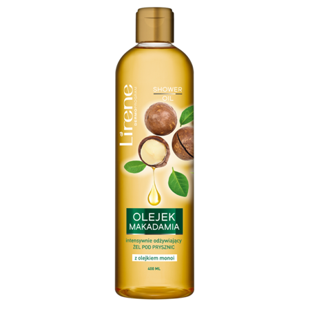Lirene Intensively Nourishing Shower Gel with Macadamia Oil and Monoi Oil 400ml