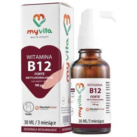 MY VITA NATURAL VITAMIN B12 DROPS 30 ML