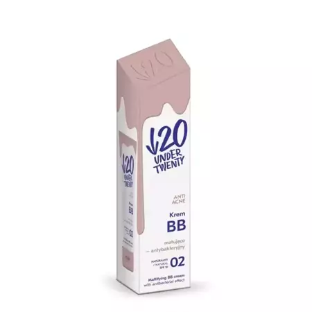 Under Twenty Matting BB Cream With Antibacterial Effect 02 Natural 60ml