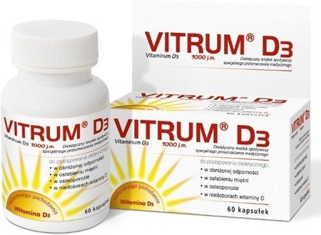 Vitrum D3 for Vitamin D Deficiency 60 caps