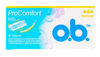 OB ProComfort Curved Grooves Normal Tampons 16 Pieces