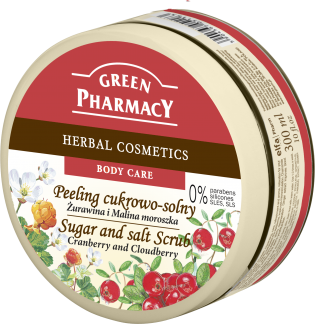Elfa Pharm Green Pharmacy Sugar and salt Scrub Cranberry and Cloudberry 300ml