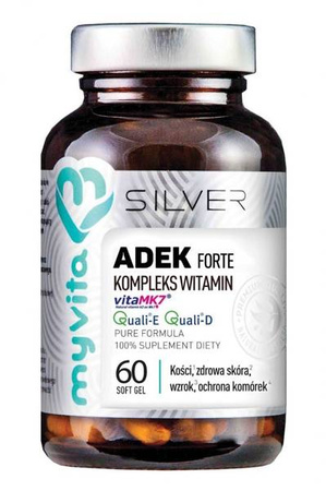 MyVita SILVER PURE Forte Vitamin Complex A D E K 60 caps.