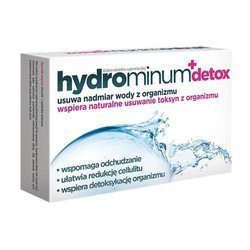 Hydrominum + Detox dla usunięcia nadmiaru wody oraz toksyn z organizmu 30 tabletek