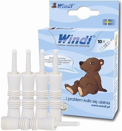 Windi kateter rektalny dla niemowląt na kolkę10szt