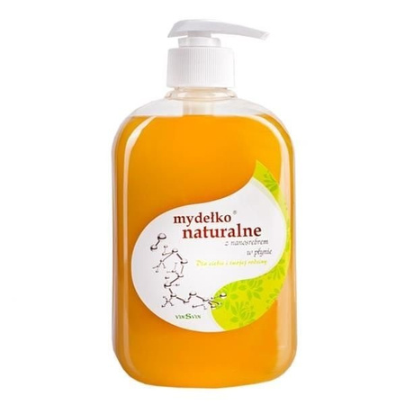 Vinsvin Mydełko Naturalne Z Nanosrebrem W Płynie 500 ml