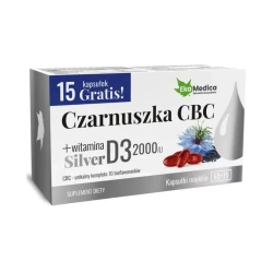 EkaMedica Czarnuszka CBC Silver + witamina D3 2000 j.m. 60 kapsułek