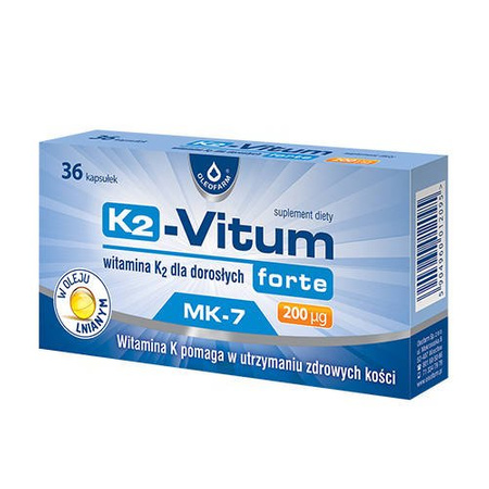  Oleofarm K-Vitum Witamina K Forte 200mcg 36 kapsułek