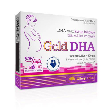 Olimp Gold DHA + Kwas Foliowy dla kobiet w ciąży 30 kapsułek