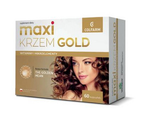 Colfarm Maxi Krzem Gold Zdrowe włosy, skóra i paznokcie 60 kapsułek