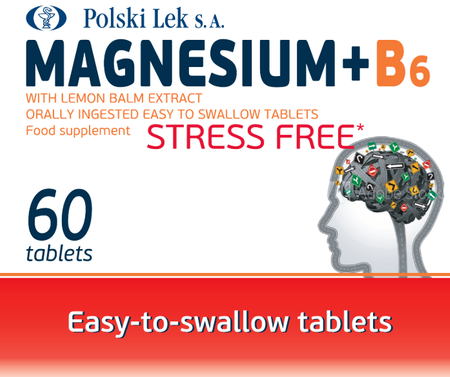 Polski Lek Magnesium + B6 Stress Free 60 Tablets