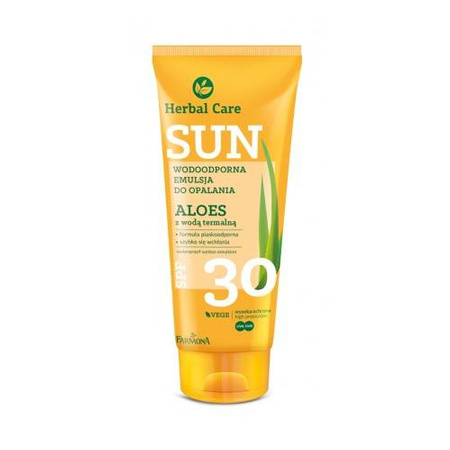Farmona SPF30 Vegetable Waterproof Sunscreen Emulsion Aloe Vera with Thermal Water 150ml