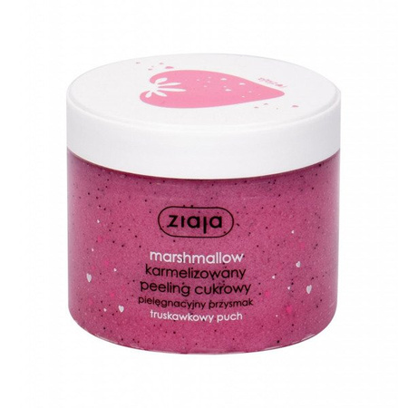 Ziaja Marshmallow Karmelizowany peeling cukrowy Truskawkowy Puch 300 ml