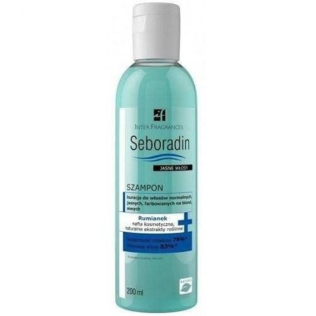 Seboradin Szampon Włosy Normalne Jasne Farbowane Na Blond Siwe 200 ml