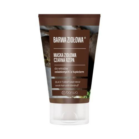 Barwa Ziołowa Maska Do Włosów Czarna Rzepa 120ml