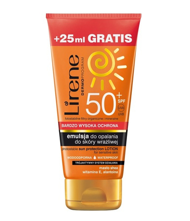 Lirene Emulsja Do Opalania Do Skóry Wrażliwej SPF50 150ml