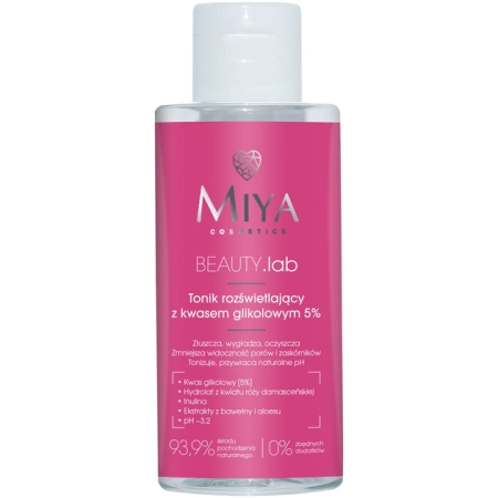 Miya Cosmetics BEAUTY.lab Brightening Tonic with Glycolic Acid 150ml