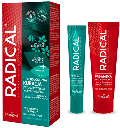 Farmona RADICAL Trychologiczna kuracja przyspieszająca wzrost włosów 120 ml