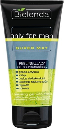 Bielenda Only For Men Super Mat Peeling Cleansing Gel 150g