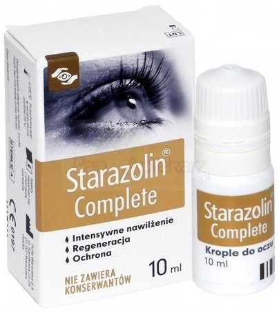 Starazolin Complete 10ml Intensywne nawilżenie, Regeneracja, Ochrona