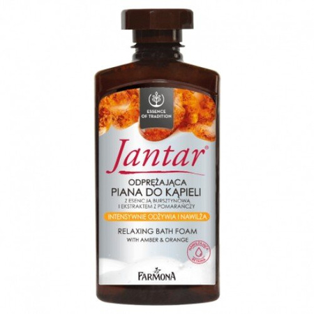 Farmona JANTAR Odprężająca piana do kąpieli z esencją bursztynową i ekstraktem z pomarańczy 330 ml