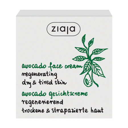 Ziaja AWOKADO Regenerujący krem do cery suchej i zmęczonej na dzień i noc 50 ml