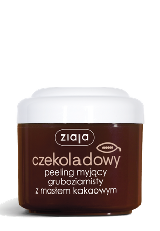 Ziaja Czekoladowy  Gruboziarnisty Peeling Myjący Z Masłem Kakaowym 200ml