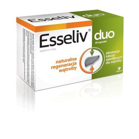 Aflofarm Esseliv DUO dla zdrowia wątroby i prawidłowego trawienia 40 kapsułek