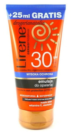 Lirene Tanning Emulsion 30SPF 150ml + 25ml gratis
