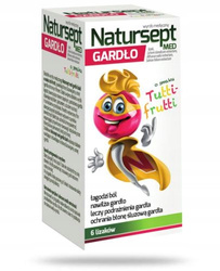 Natursept GARDŁO Lizaki na ból gardła smak Tutti-frutti 6 sztuk
